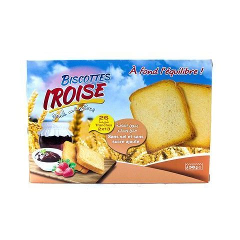 BISCOTTES S.SEL S.SUCRE 240G IROISE