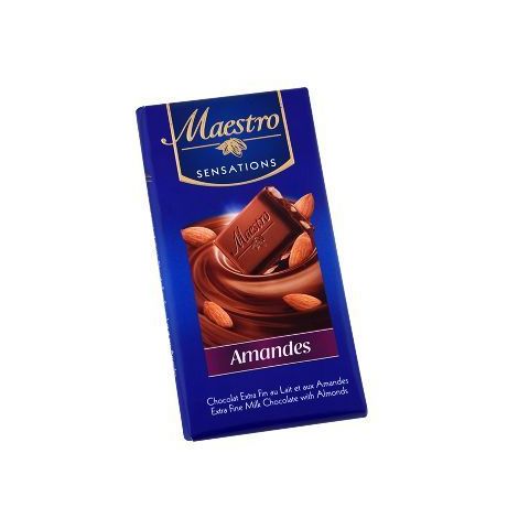 CHOCOLAT MAESTRO LAIT AMANDE 90 GR