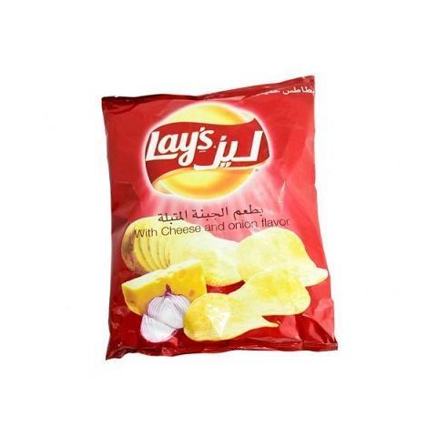 CHIPS FROMAGE ET ONION 80 GR  LAYS